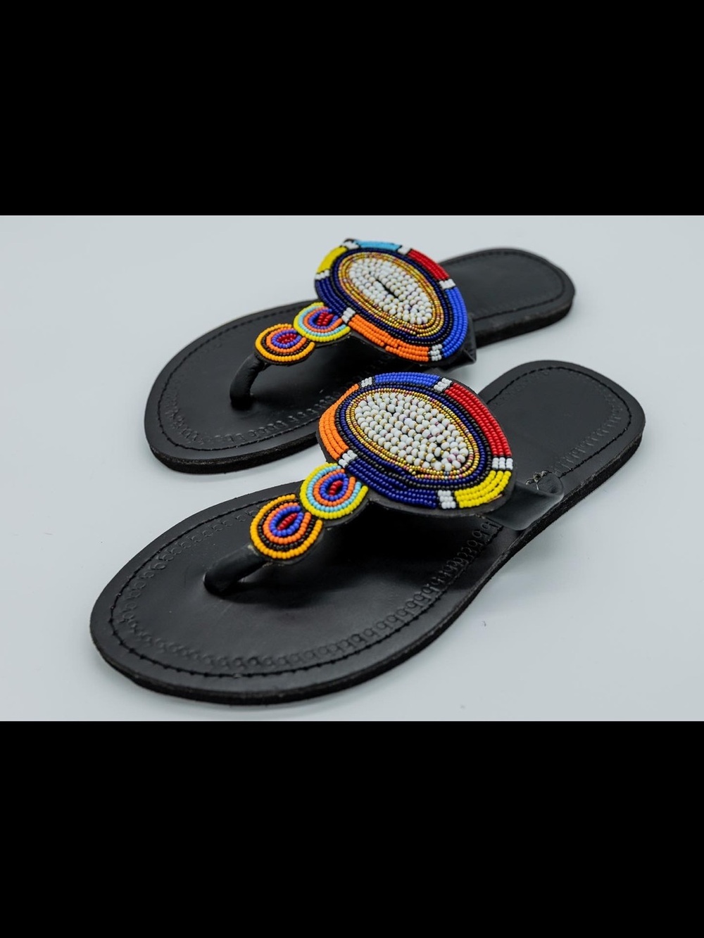 Wholesale Lot: About 68 Genuine-Leather Maasai Sandals